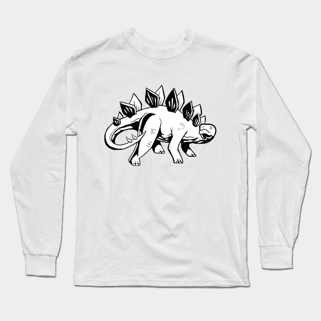 Stegosaurus Long Sleeve T-Shirt by AfrAsian-Mafia